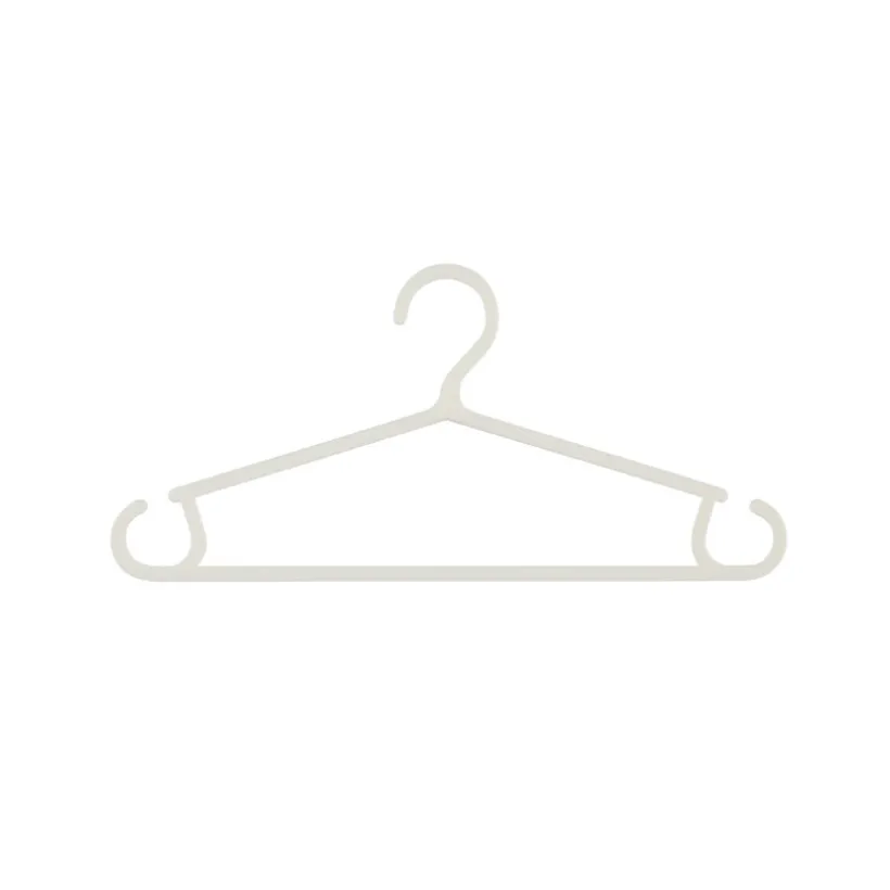 Lot de 6 cintres pour bébé - Blanc