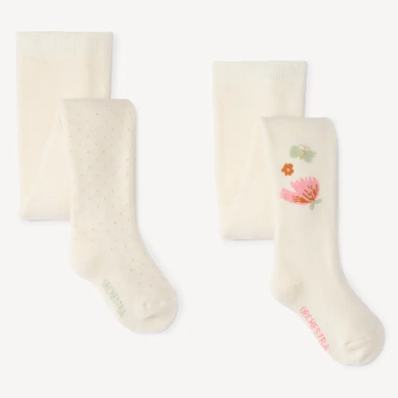 Lot de collants épais doublés bouclettes pour bébé fille