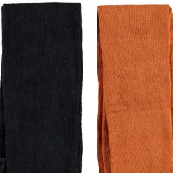 Lot de 2 collants épais unis pour fille