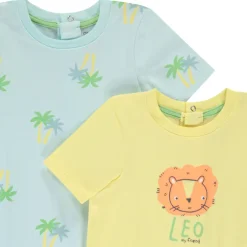 Lot de 4 combishorts fantaisie pour bébé garçon