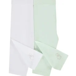 Lot de 2 corsaires unis avec fleurs dorées pour bébé fille