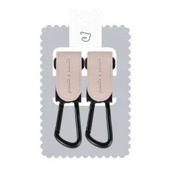 Lot de 2 crochets Icon pour poussette Cream