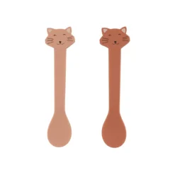 Lot de 2 cuillères en silicone Mrs. Cat rose