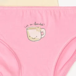 Lot de 7 culottes motifs kawaii pour fille