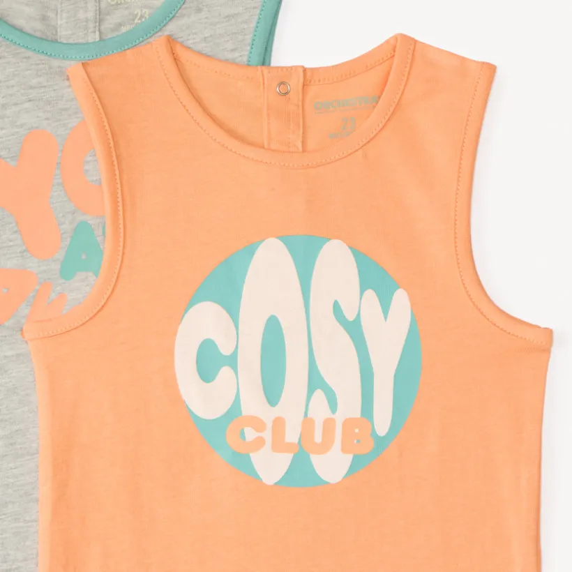 Lot de 5 débardeurs en jersey fantaisie pour bébé garçon
