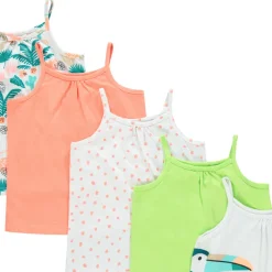 Lot de 5 débardeurs à fines bretelles pour bébé fille