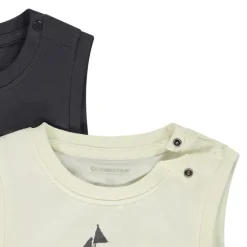 Lot de 2 débardeurs uni et fantaisie pour bébé garçon