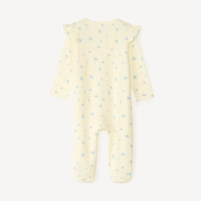 Lot de 2 dors-bien en jersey zippés devant motifs myrtilles pour bébé fille