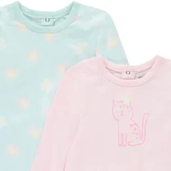 Lot de 4 dors-bien fantaisie en jersey pour bébé fille