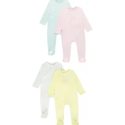 Lot de 4 dors-bien fantaisie en jersey pour bébé fille