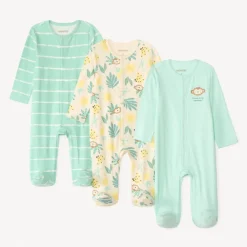 Lot de 3 dors-bien imprimés fantaisies pour bébé garçon - ouvertures différentes selon l'âge