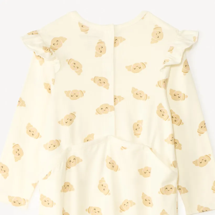Lot de 2 dors-bien manches longues motifs croissants pour bébé fille