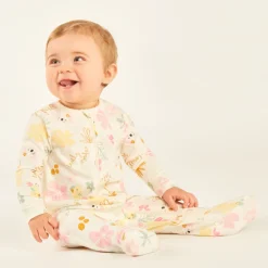 Lot de 3 dors-bien manches longues zippés devant motifs fantaisie pour bébé fille