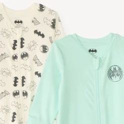 Lot de 2 dors-bien manches longues Batman Warner pour bébé garçon