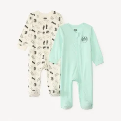 Lot de 2 dors-bien manches longues Batman Warner pour bébé garçon