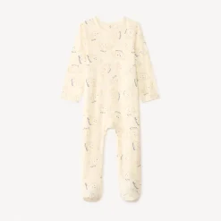 Lot de 2 dors-bien manches longues motifs croissant pour bébé garçon (ouvertures différentes selon l'âge)