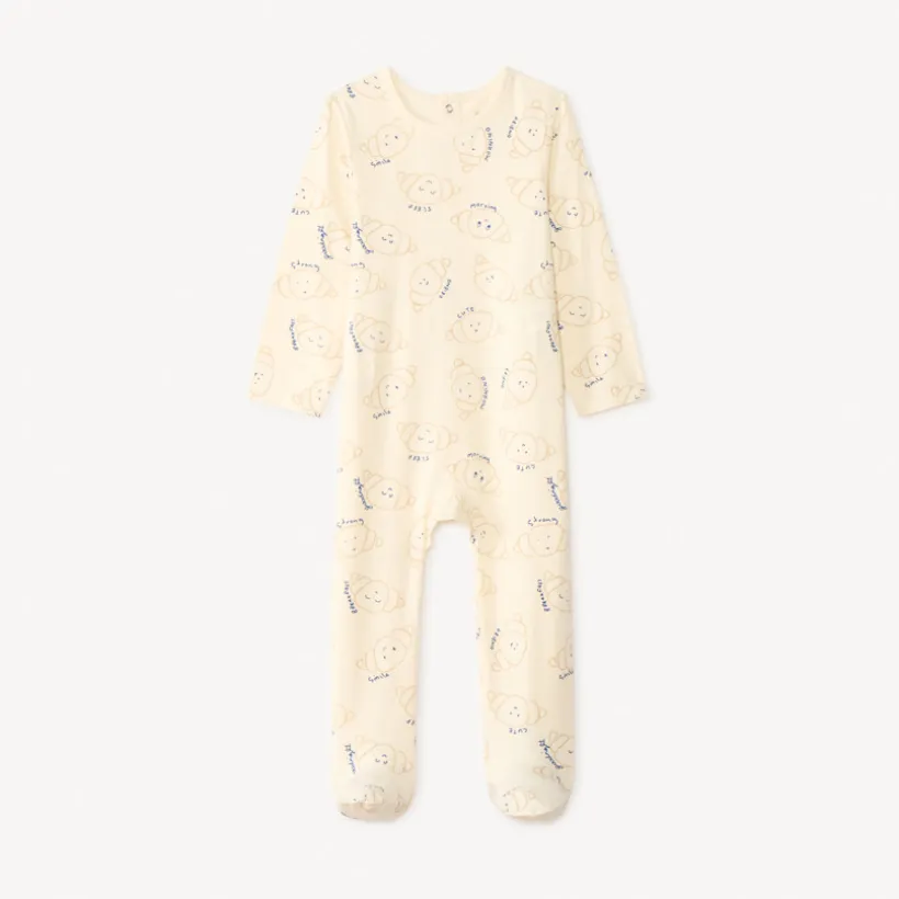 Lot de 2 dors-bien manches longues motifs croissant pour bébé garçon (ouvertures différentes selon l'âge)