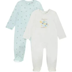 Lot de 2 dors-bien motifs tortues pour bébé fille avec ouvertures différentes selon l'âge