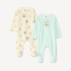 Lot de 2 dors-bien Tom et Jerry Warner pour bébé garçon avec ouvertures différentes selon l’âge