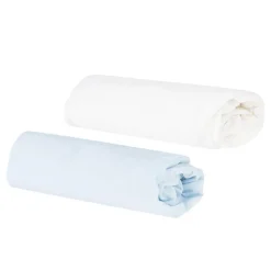 Lot de 2 draps housse - 70 x 140 cm