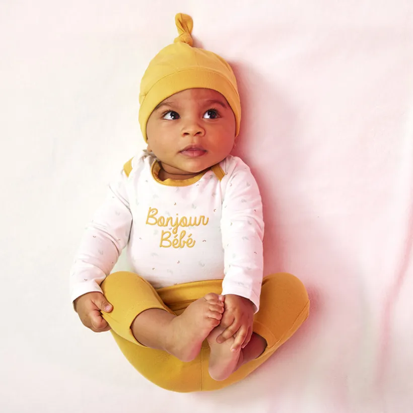 Lot de 2 ensembles 3 pièces en jersey pour bébé