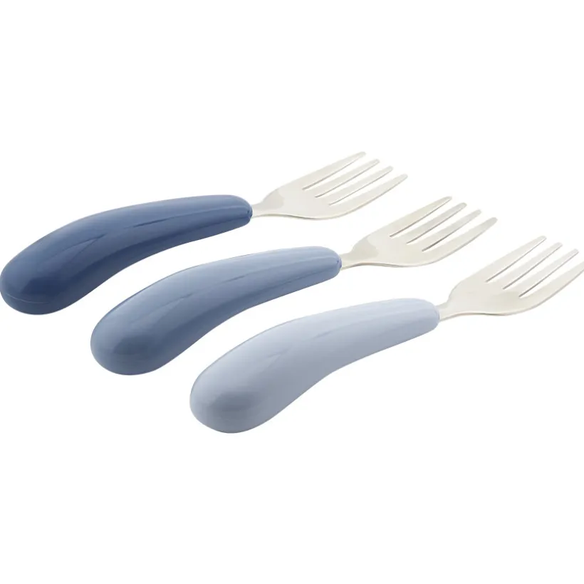 Lot de 3 fourchettes en métal Miamix bleu