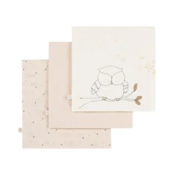 Lot de 3 langes en gaze de coton 