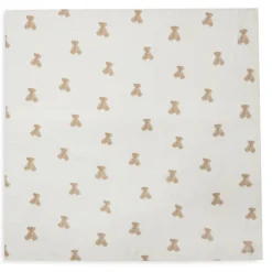 Lot de 2 langes gaze de coton 115x115cm Teddy Bear