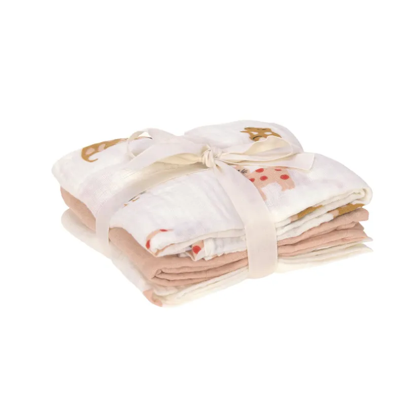 Lot de 3 langes Little Mateys Orange épicé
