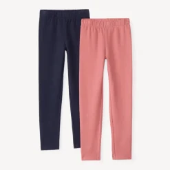Lot de 2 leggings en molleton pour fille