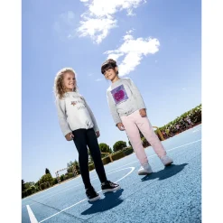 Lot de 2 leggings unis à surpiqûres pour filles