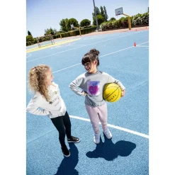 Lot de 2 leggings unis à surpiqûres pour filles
