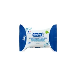 Lot de 20 lingettes dermo-apaisantes 3 en 1