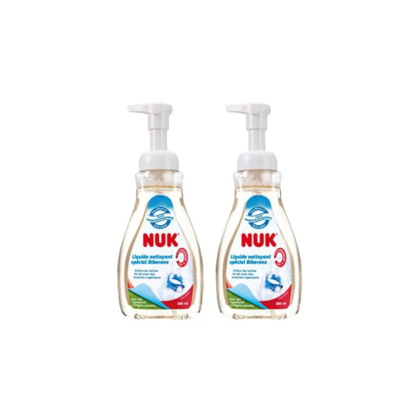 Lot de 2 liquides vaisselles nettoyants spécial biberons et accessoires