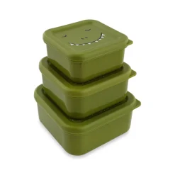 Lot de 3 lunchbox gigognes Mr. Dino vert