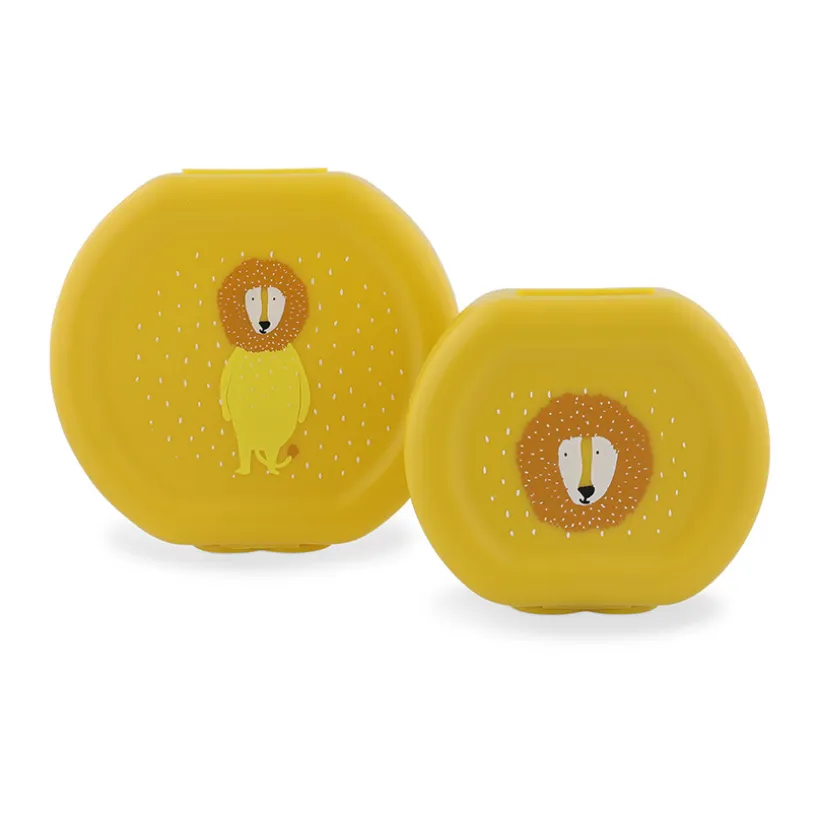 Lot de 2 lunchbox gigognes Mr. Lion jaune