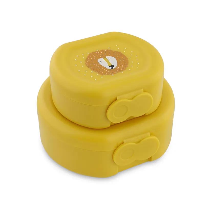 Lot de 2 lunchbox gigognes Mr. Lion jaune