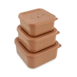 Lot de 3 lunchbox gigognes Mrs. Cat rose