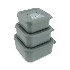 Lot de 3 lunchbox gigognes Mr. Shark gris