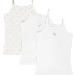 Lot de 3 maillots de corps à bretelles pour fille