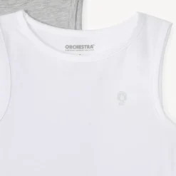 Lot de 3 maillots de corps sans manches unis pour garçon