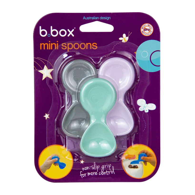 Lot de 3 mini cuillères nomades pastel
