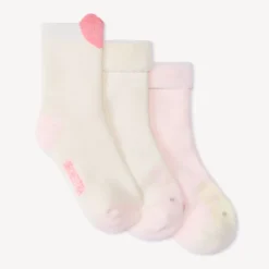 Lot de 3 paires de chaussettes à bouclettes pour bébé fille