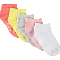 Lot de 5 paires de chaussettes courtes unies pour bébé fille