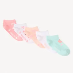 Lot de 5 paires de chaussettes courtes fantaisie pour fille