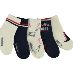 Lot de 5 paires de chaussettes dinosaures pour bébé garçon