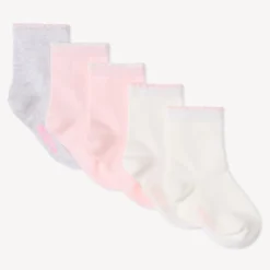 Lot de 5 paires de chaussettes festonnées pour bébé fille