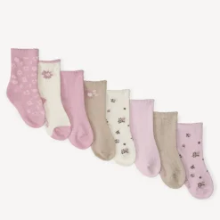 Lot de 8 paires de chaussettes festonnéesLot de 8 paires de chaussettes festonnées pour bébé fille
