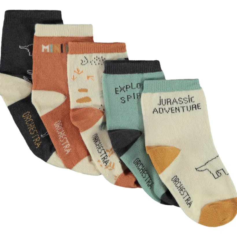 Lot de 5 paires de chaussettes fantaisie pour bébé garçon
