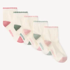 Lot de 5 paires de chaussettes festonnées pour fille